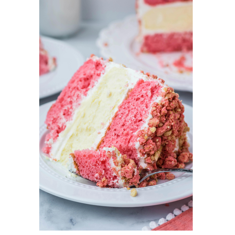 Strawberry Crunch Cake